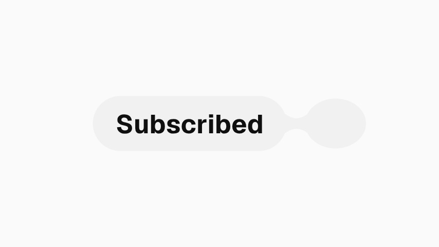 YouTube Subscribe Liquid Split animation preview