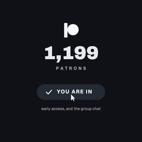 Patreon Join Count animation preview