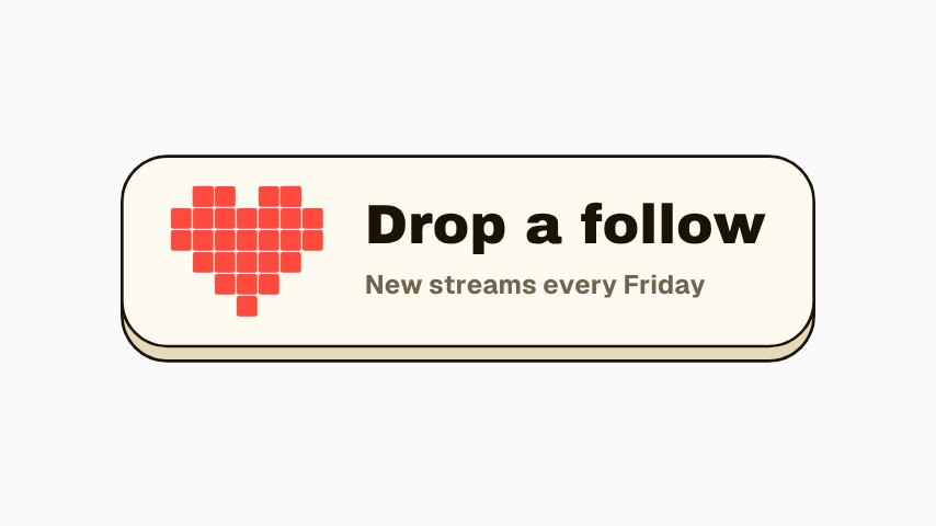 Drop a Follow Gamer CTA animation preview