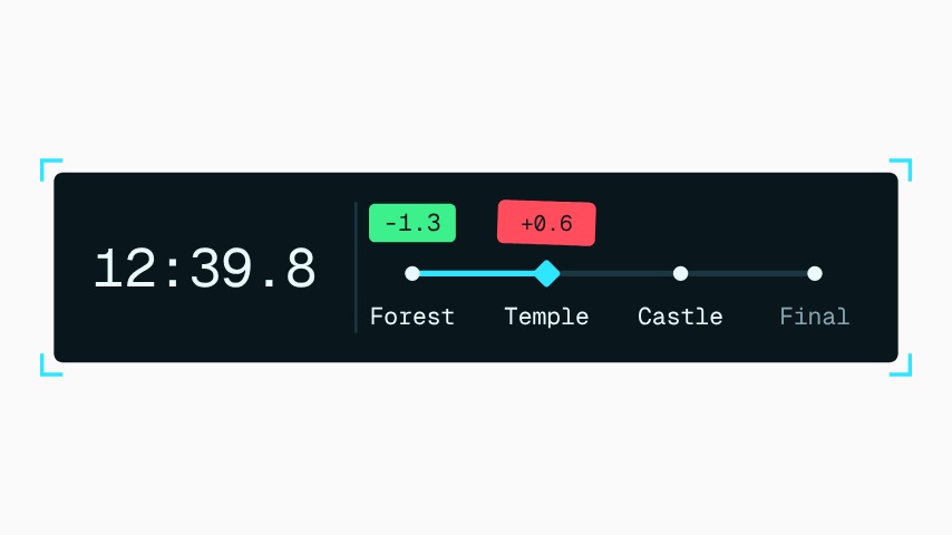Speedrun Split Timer animation preview