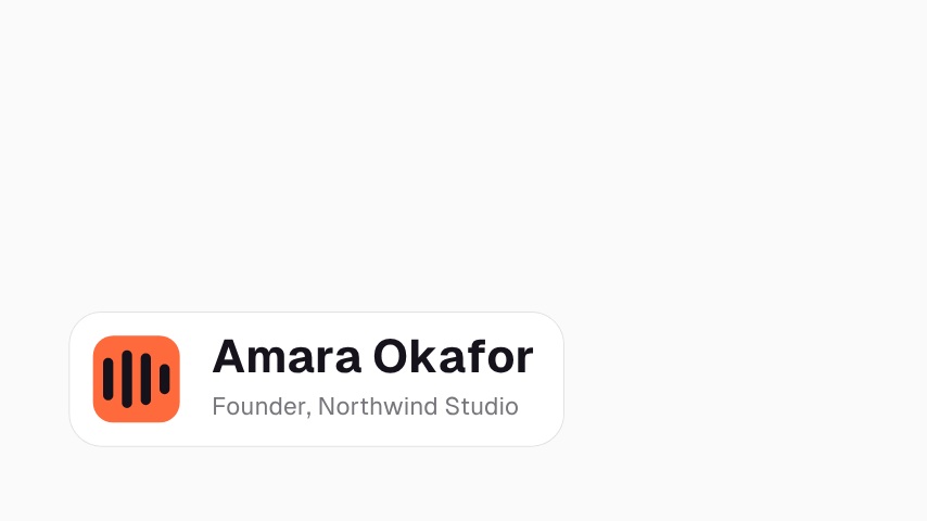 Amara Okafor animation preview