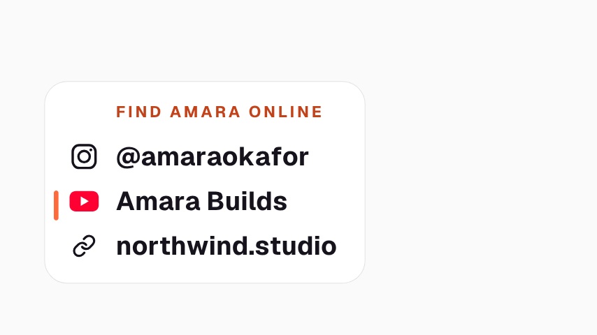 Podcast Guest Social Handles Card animation preview