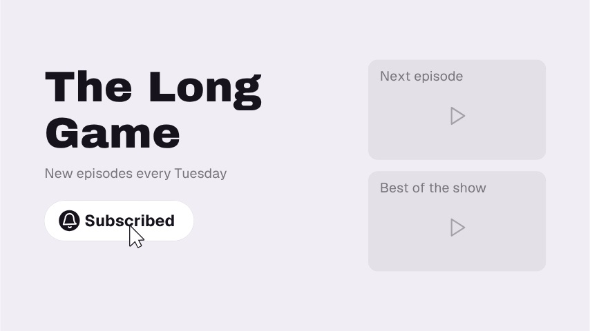Podcast Subscribe End Card 16:9 animation preview