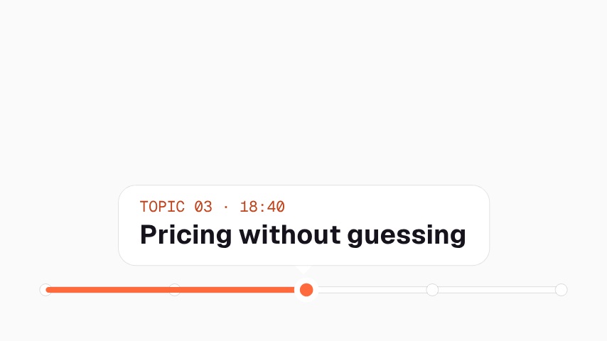 Podcast Topic Marker Timeline animation preview