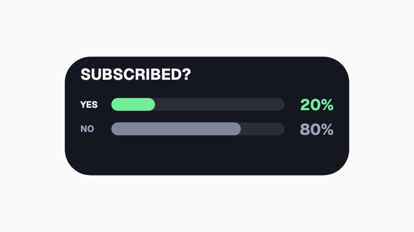 Subscribed Poll animation preview
