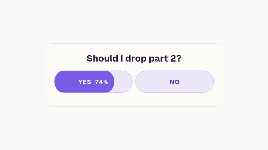 Story Poll Sticker animation preview