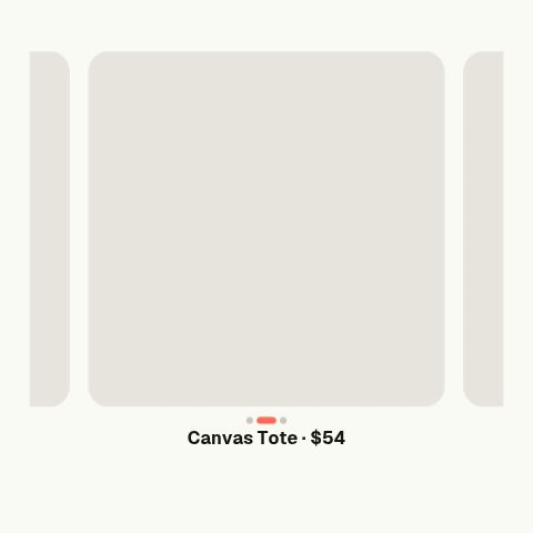 Product Carousel animation preview