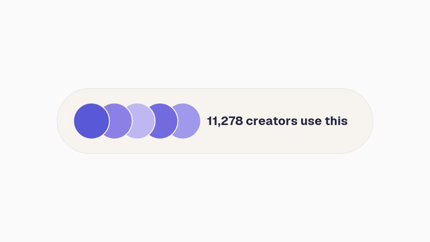 Social Proof Strip animation preview