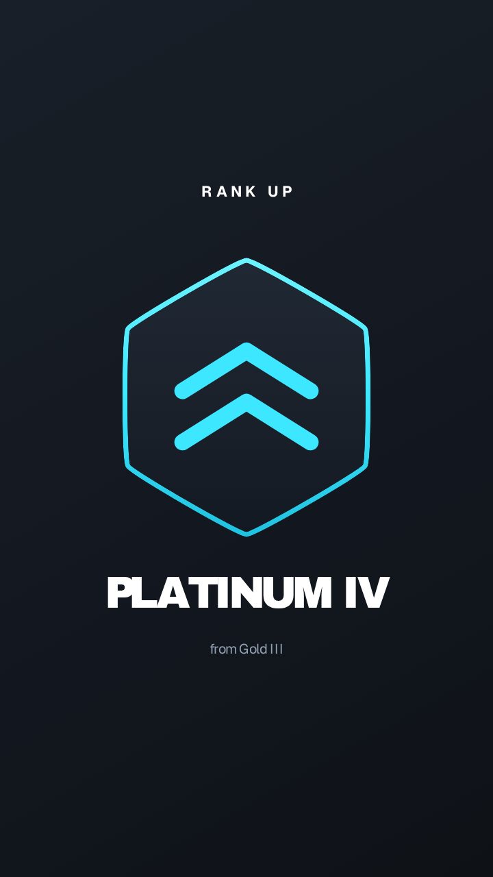 Rank Up animation preview