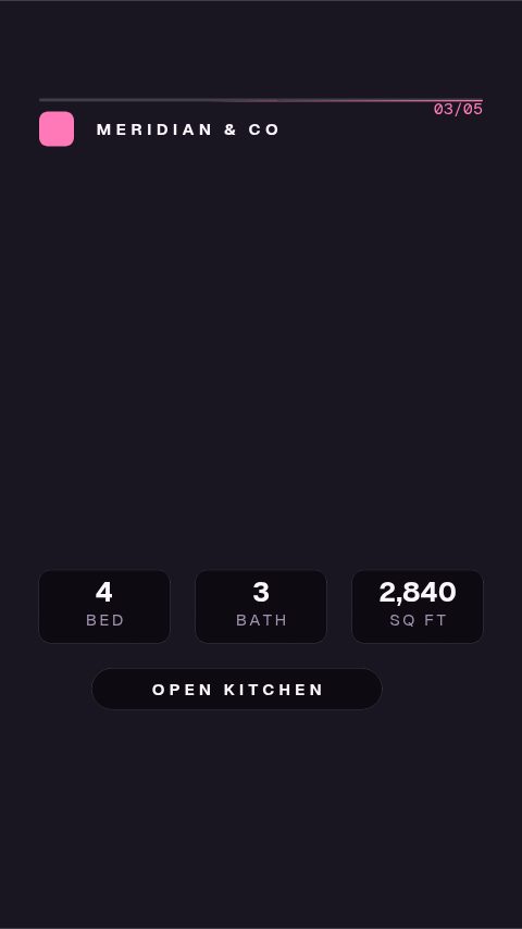 Reel Just Listed animation preview