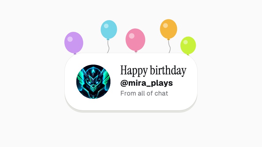 Birthday Shoutout animation preview