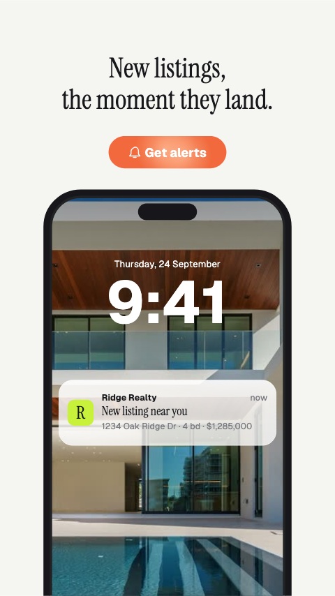 Listing Alert animation preview
