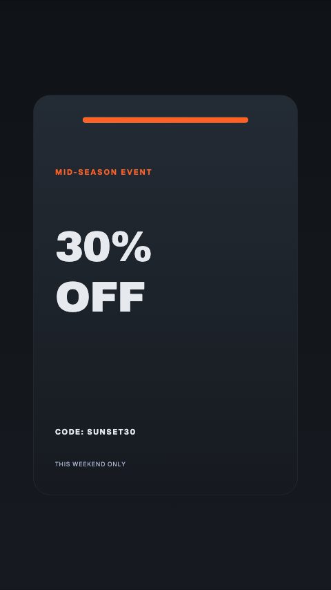 Sale Ticker animation preview