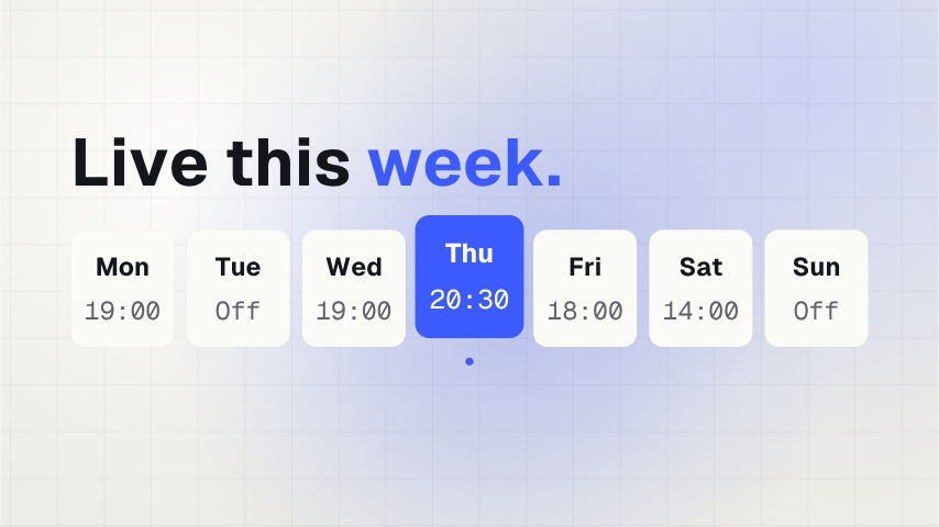 Scene Stream Schedule animation preview