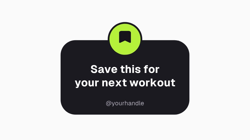 Save This Workout Sticker animation preview