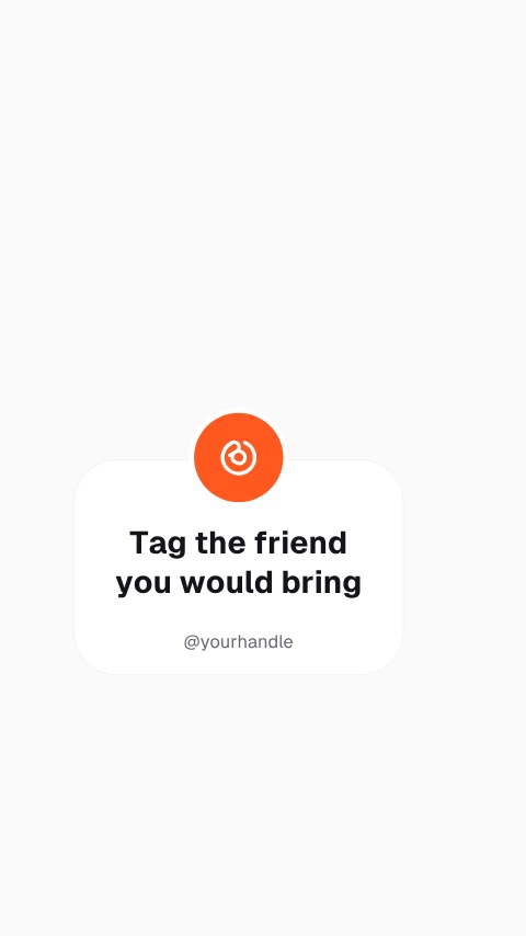 Tag a Friend Sticker animation preview