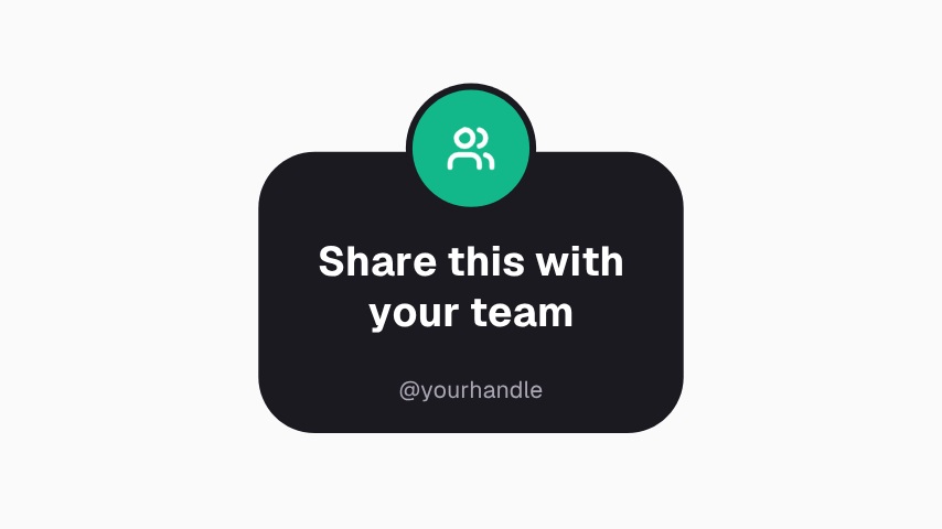 Share With Your Team Sticker animation preview