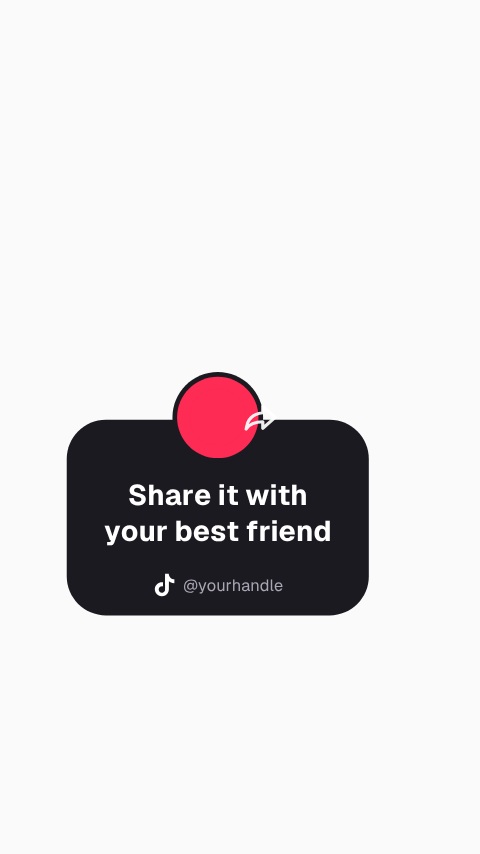 TikTok Share Sticker animation preview