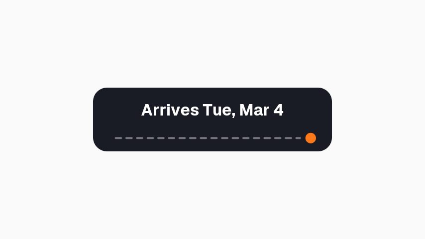 Arrives By animation preview