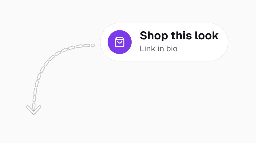 Link in Bio Shop Arrow animation preview