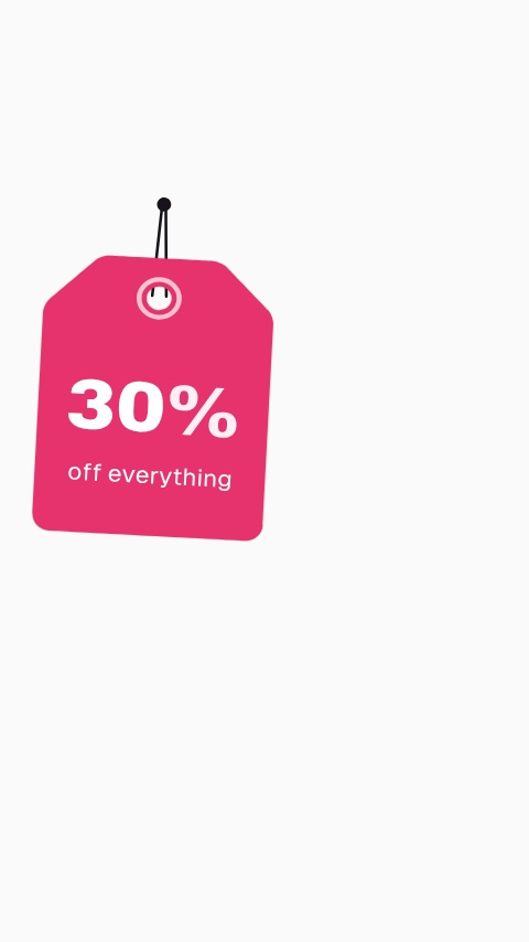 Percentage Off Sale Tag animation preview