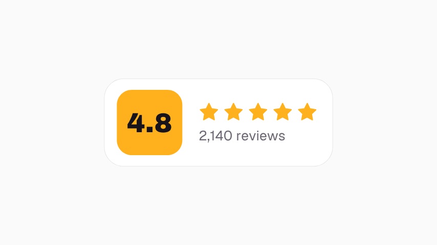 Star Rating and Review Count animation preview