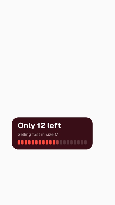 Low Stock Bar animation preview