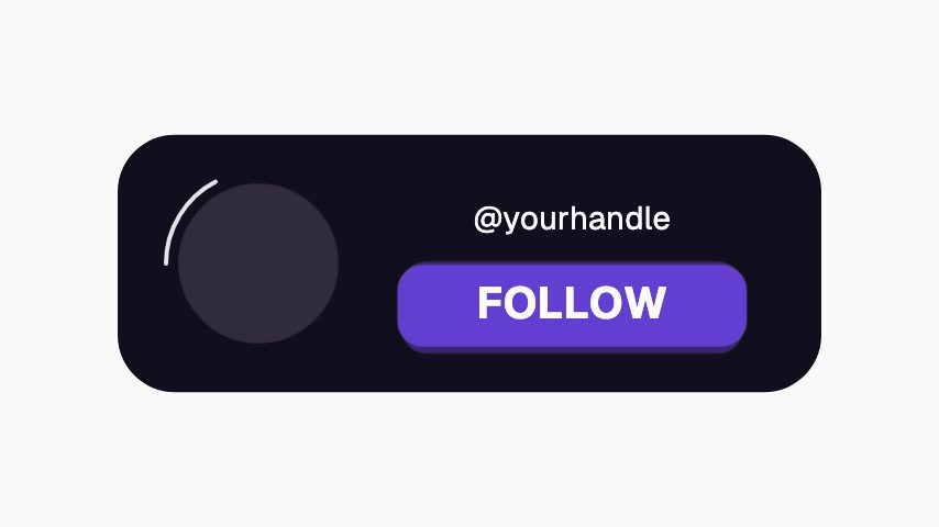 Profile Follow animation preview