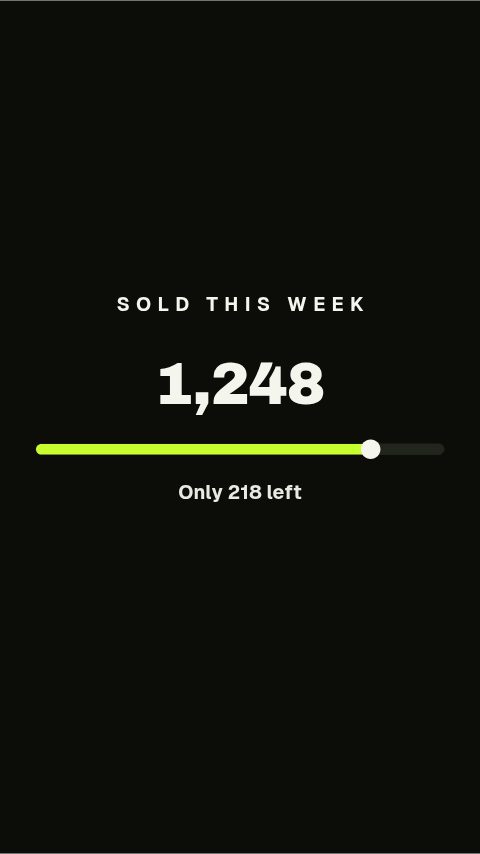 Sold This Week animation preview