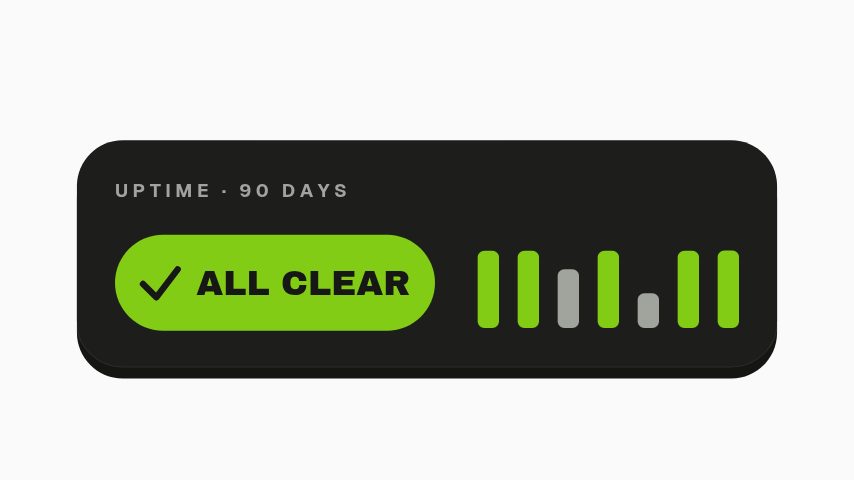 Uptime All Clear animation preview