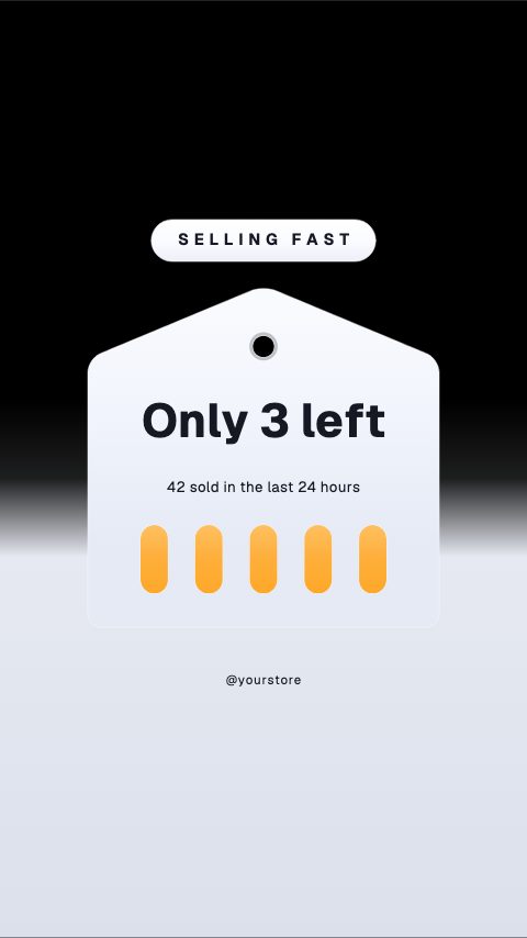 Low Stock Alert animation preview