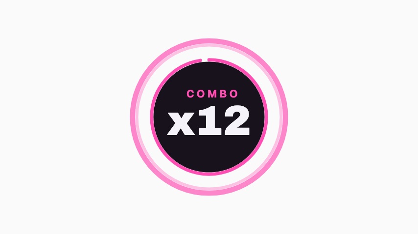 Combo Counter animation preview