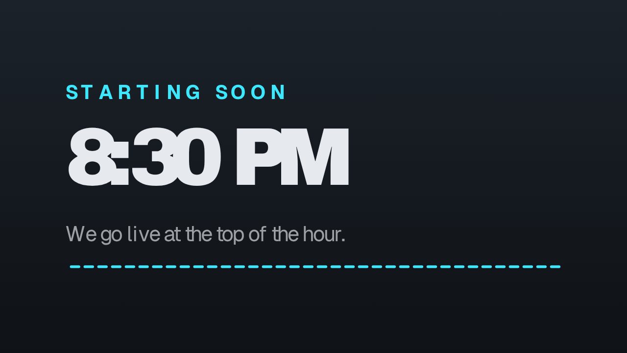 Starting Soon animation preview