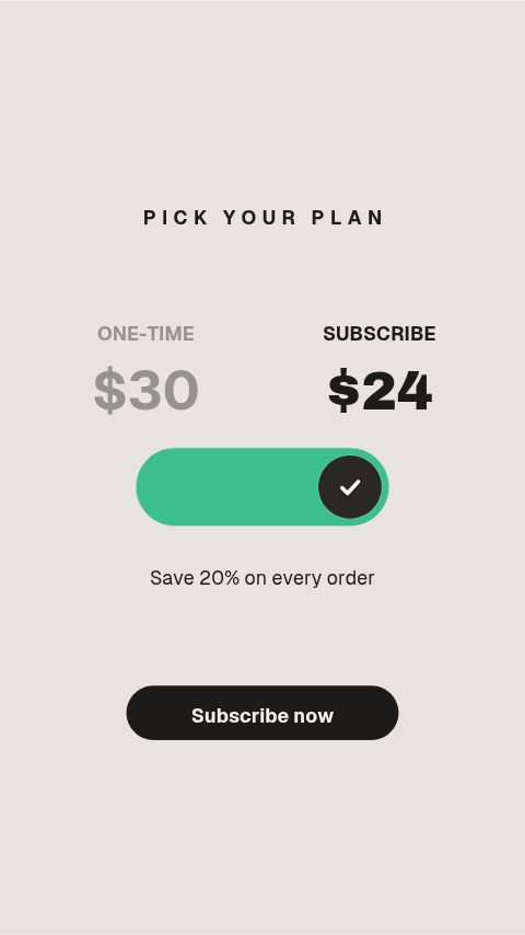 Subscribe & Save animation preview