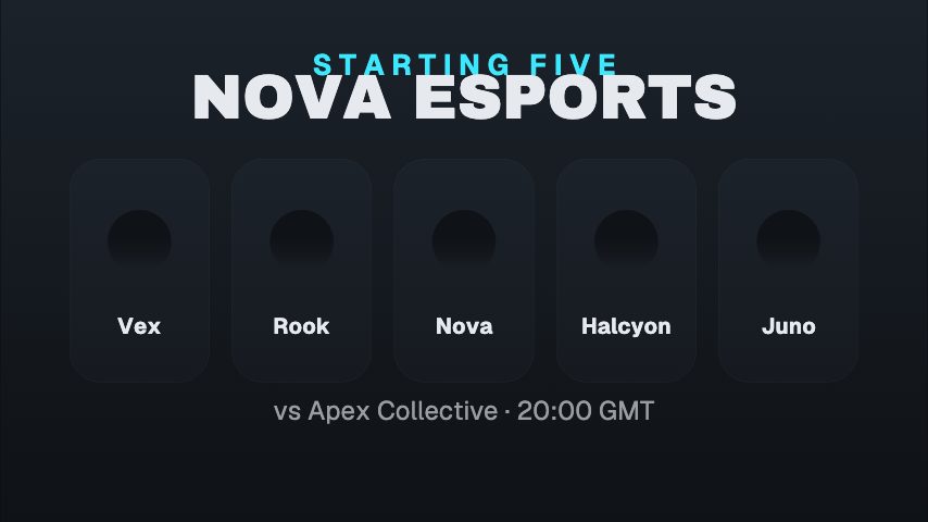 Team Lineup animation preview