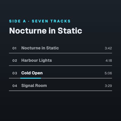 Tracklist Roll animation preview