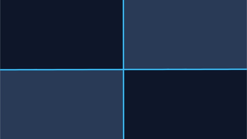 Corner Split Stinger Transition animation preview