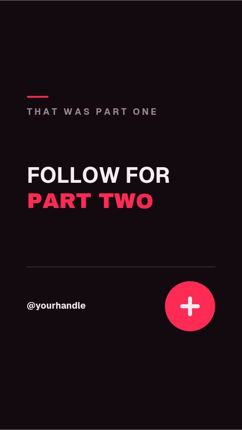 TikTok End Screen animation preview