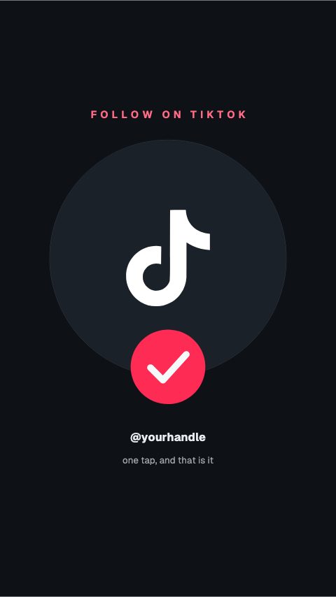 TikTok Follow Press animation preview