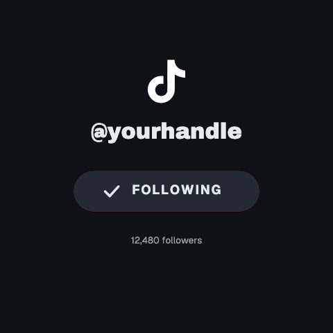 TikTok Follow Square animation preview