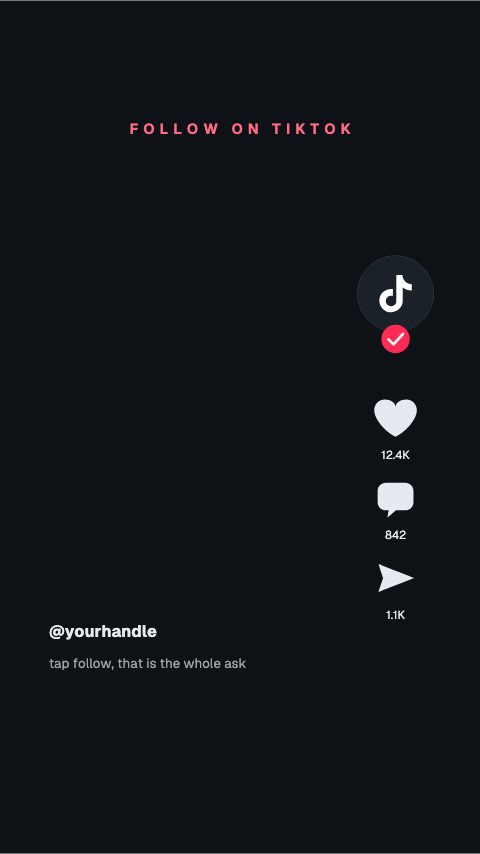 TikTok Rail Follow animation preview