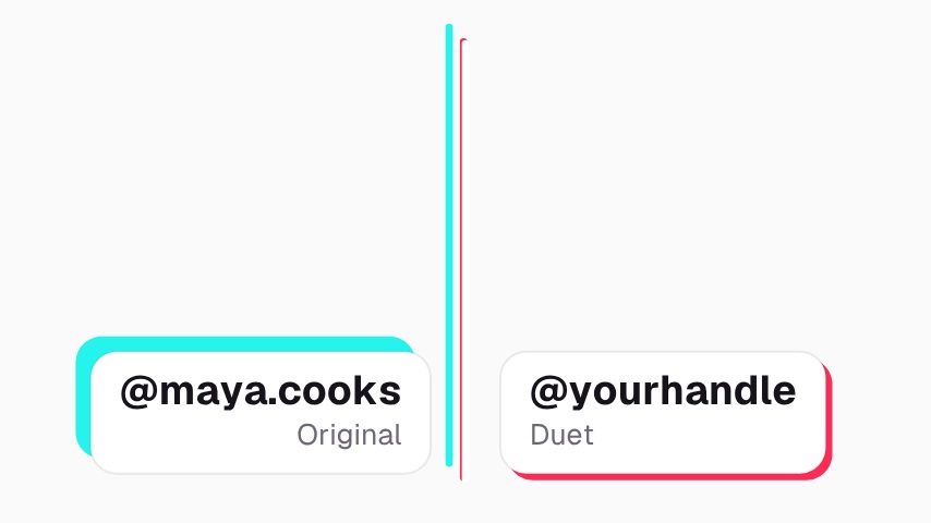 TikTok Duet Name Tags animation preview