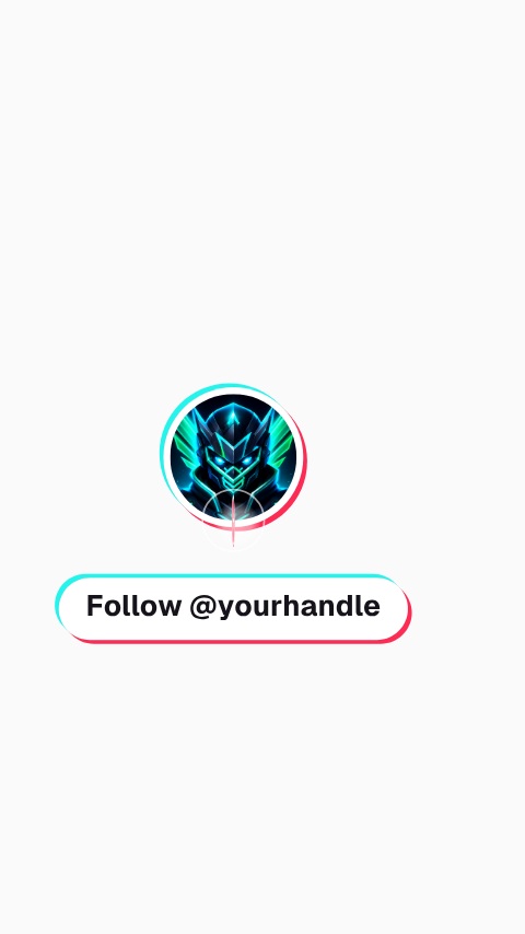 TikTok Follow Avatar Badge animation preview