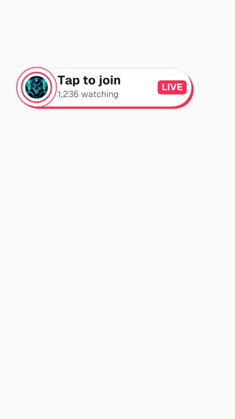 TikTok LIVE Join Banner animation preview