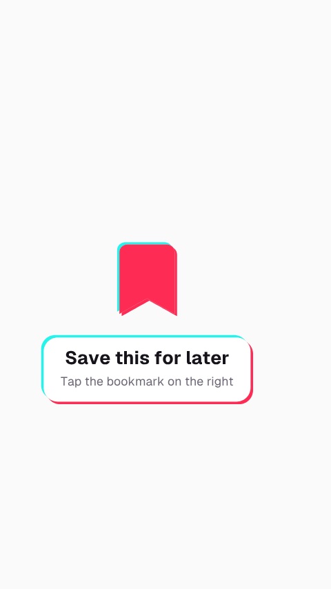 TikTok Save for Later animation preview