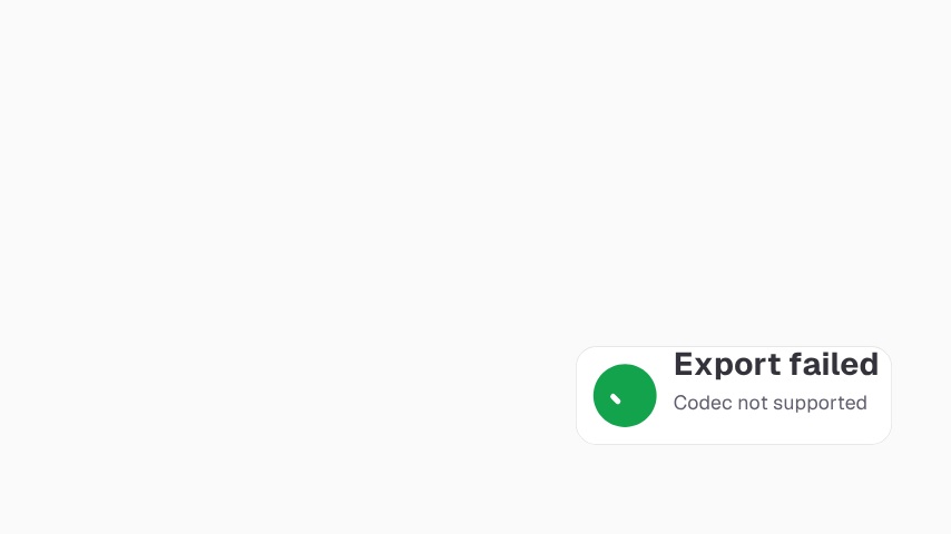 Vista previa de la animación Aviso de error solucionado