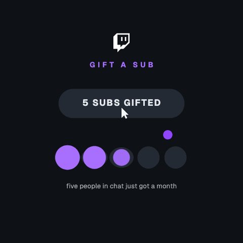 Twitch Gift Subs animation preview