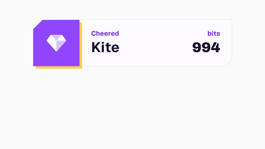 Twitch Cheer Alert animation preview