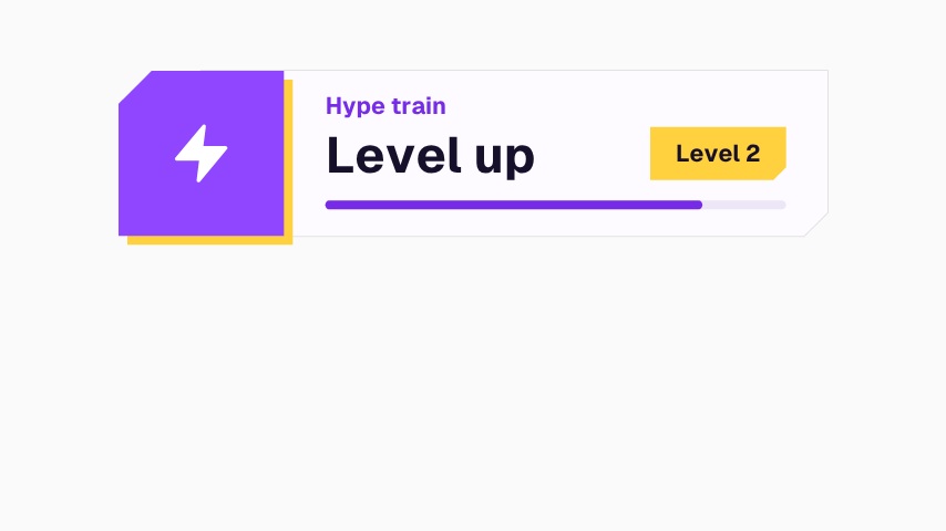 Twitch Hype Train Level Up animation preview