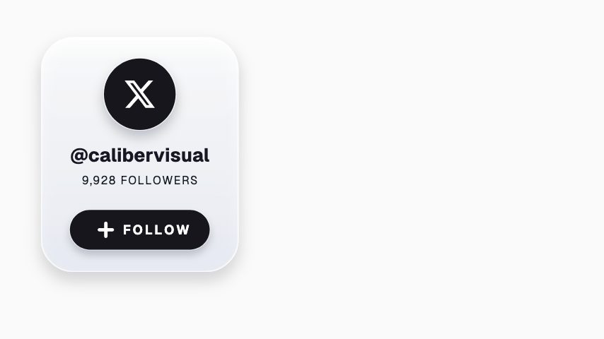 X Follow (Corner Badge) animation preview